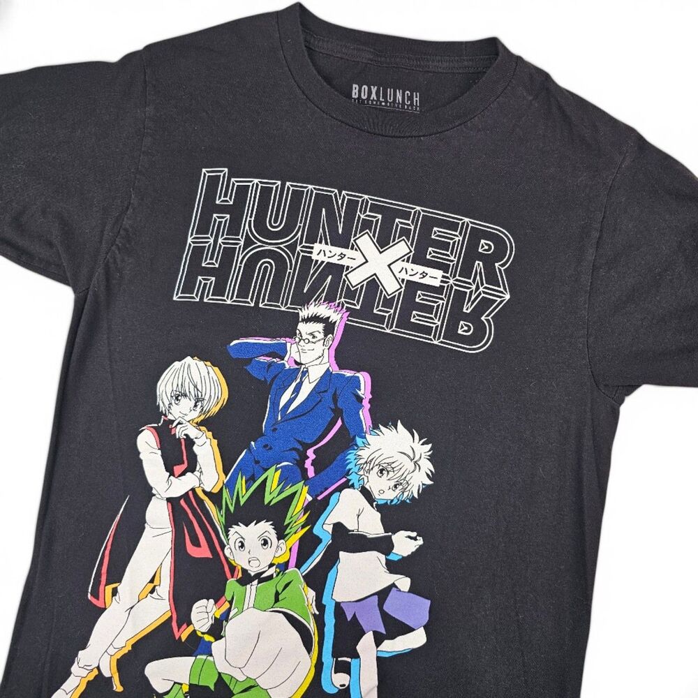 BoxLunch Hunter x Hunter Graphic T-Shirt Unisex Small Black Anime Manga Tee